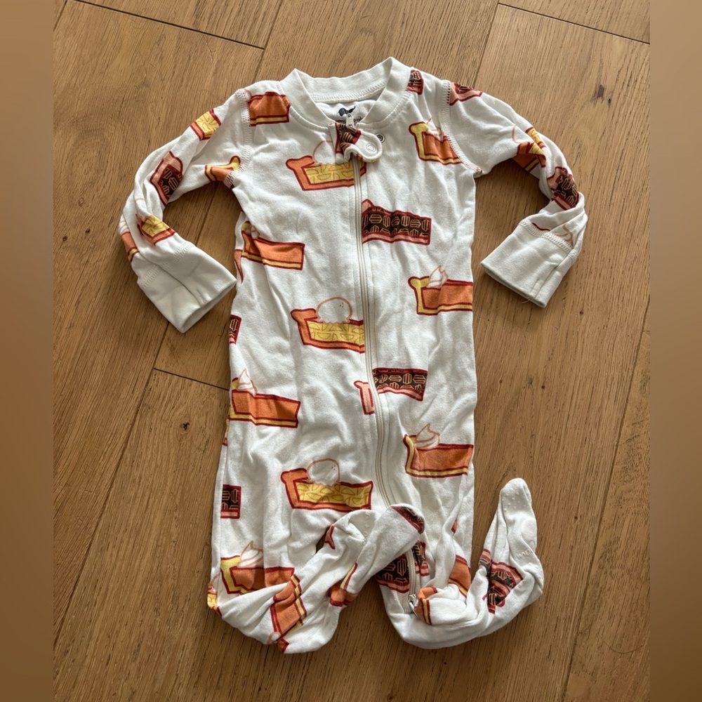 Thanksgiving Pie Footie Pajamas